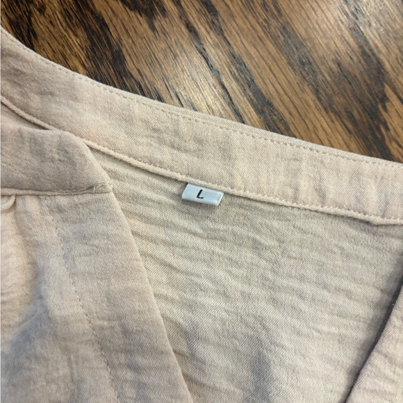 Simplee Apparel Beige Button-Up Romper - Picture 4 of 4